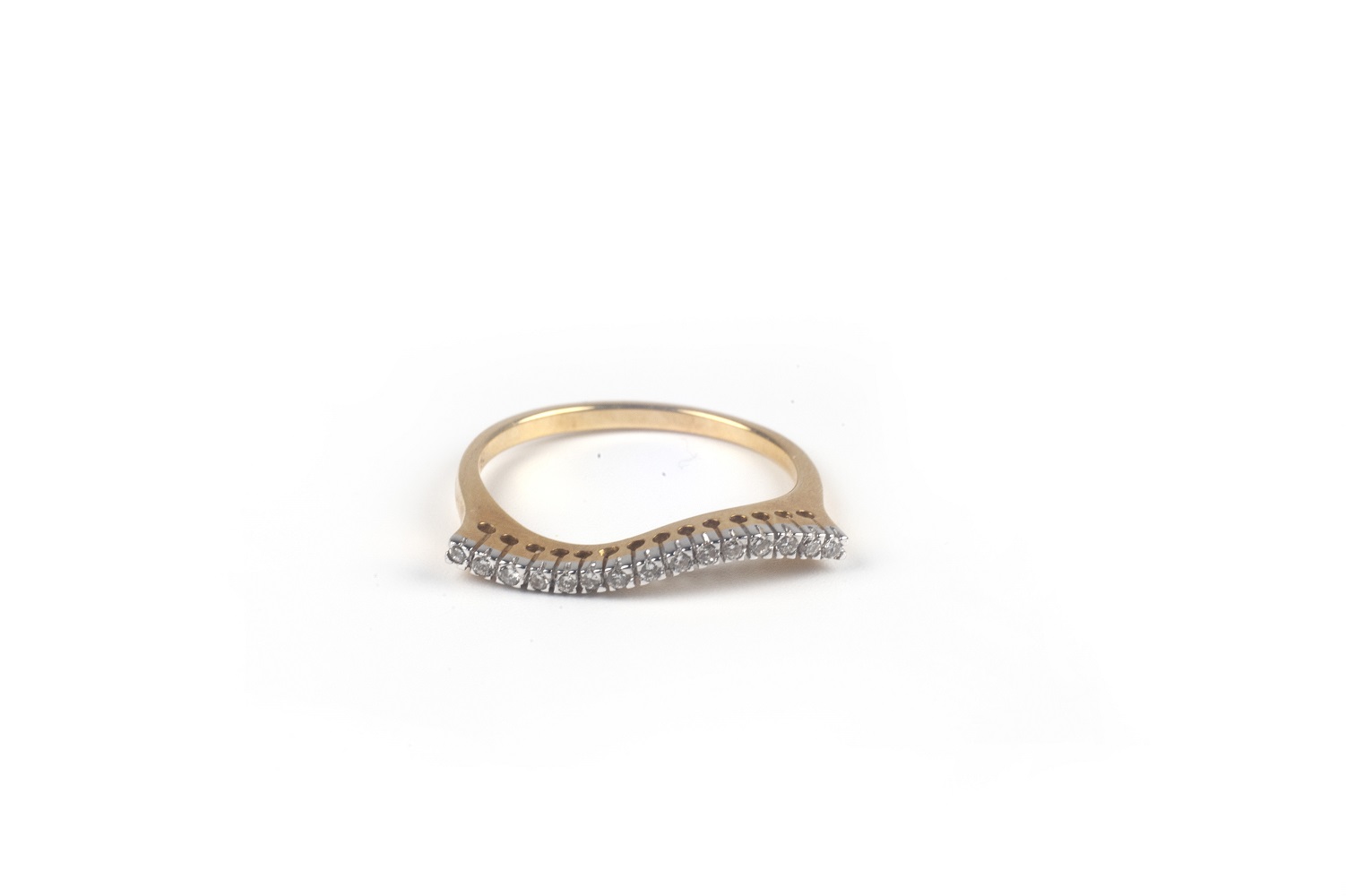 Χρυσό Δαχτυλίδι Σειρέ με διαμάντια DAX074