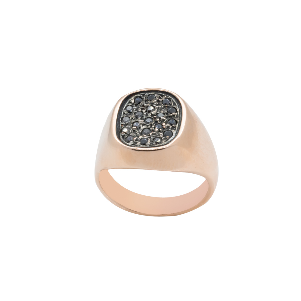 Ροζ Χρυσό Δαχτυλίδι (Σεβαλιέ) SE002