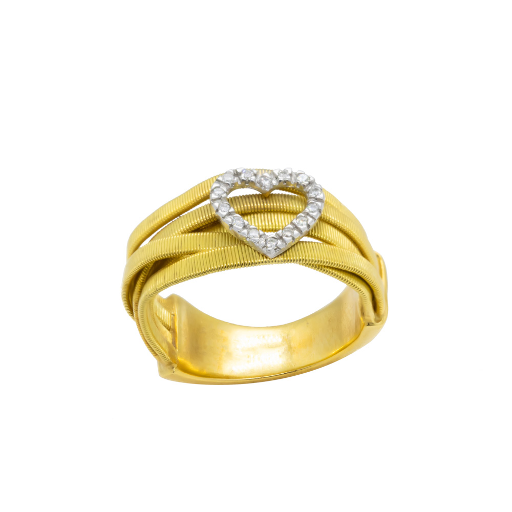 Χρυσό Δαχτυλίδι με διαμάντια VINT065