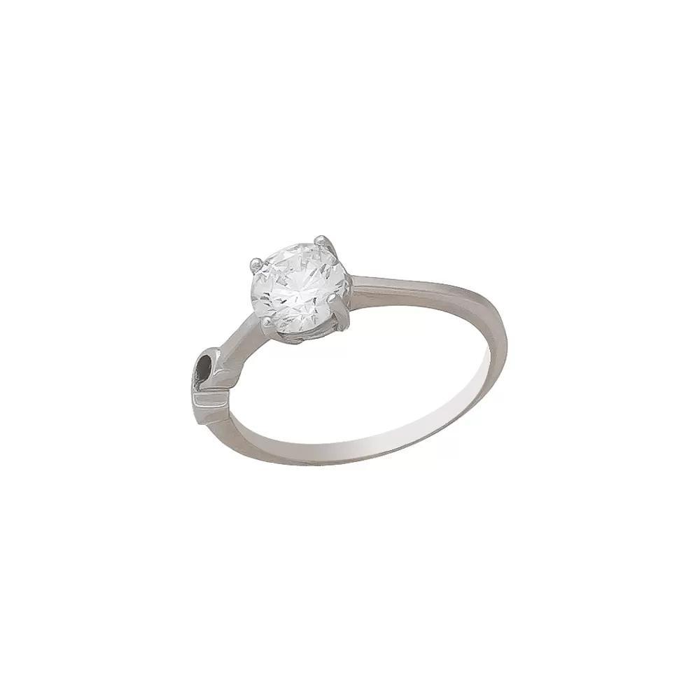 White Gold Engagement Ring LMP003