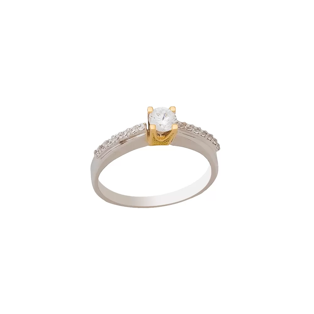 White Gold Engagement Ring LMP004