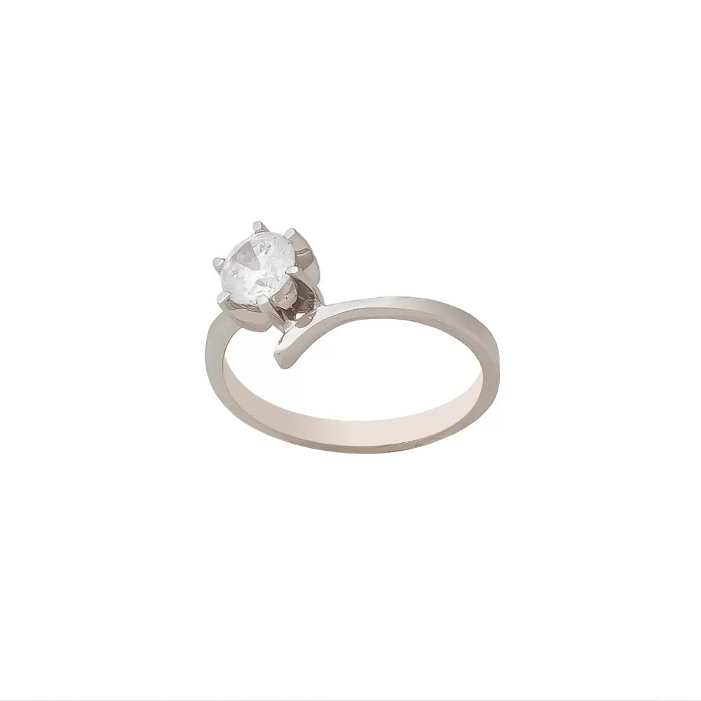 White Gold Engagement Ring LMP007