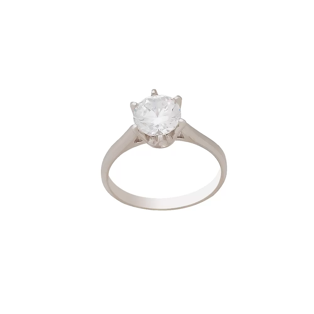 White Gold Engagement Ring LMP011
