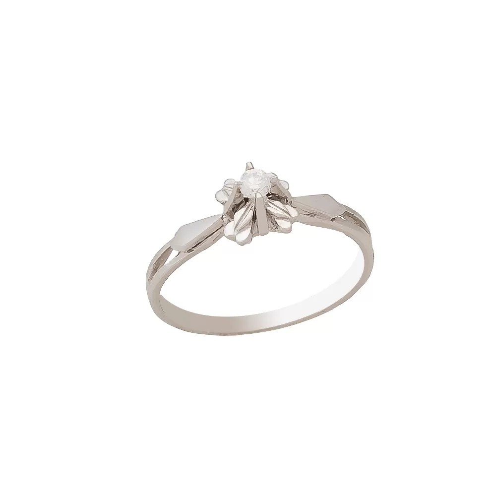 White Gold Engagement Ring LMP012