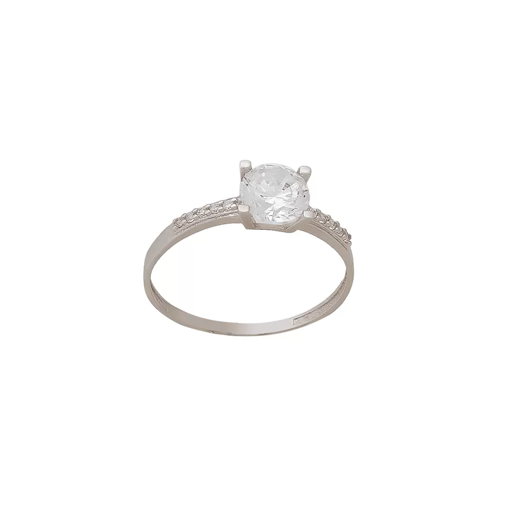 White Gold Engagement Ring LMP014