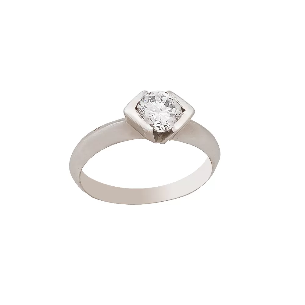 White Gold Engagement Ring LMP033