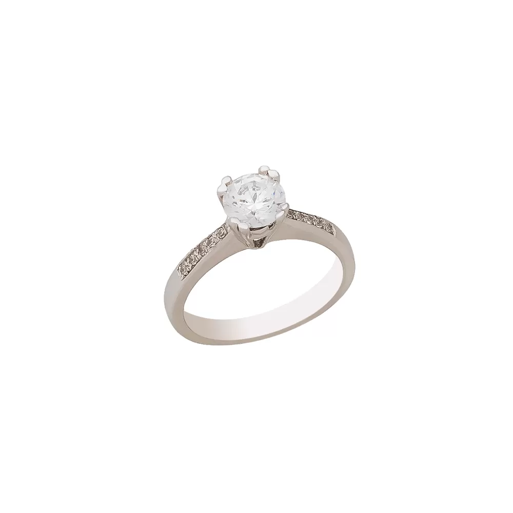 White Gold Engagement Ring MP003