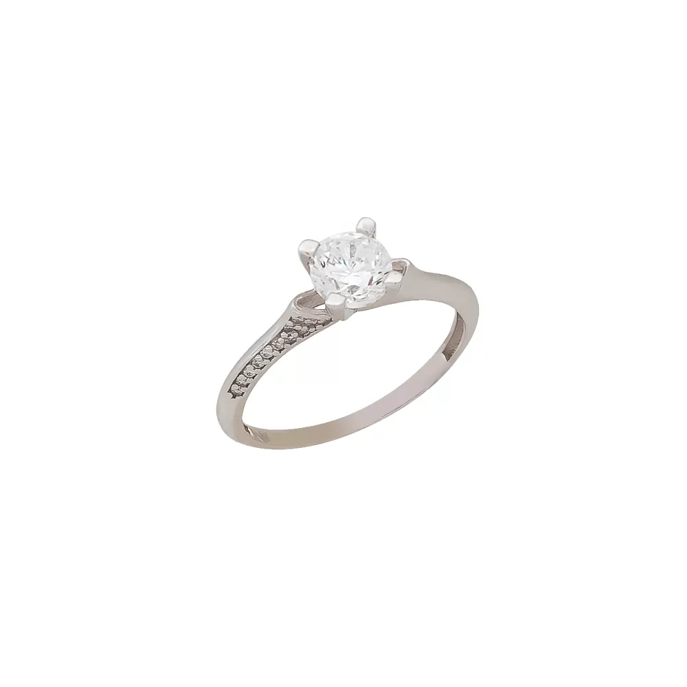 White Gold Engagement Ring MP004
