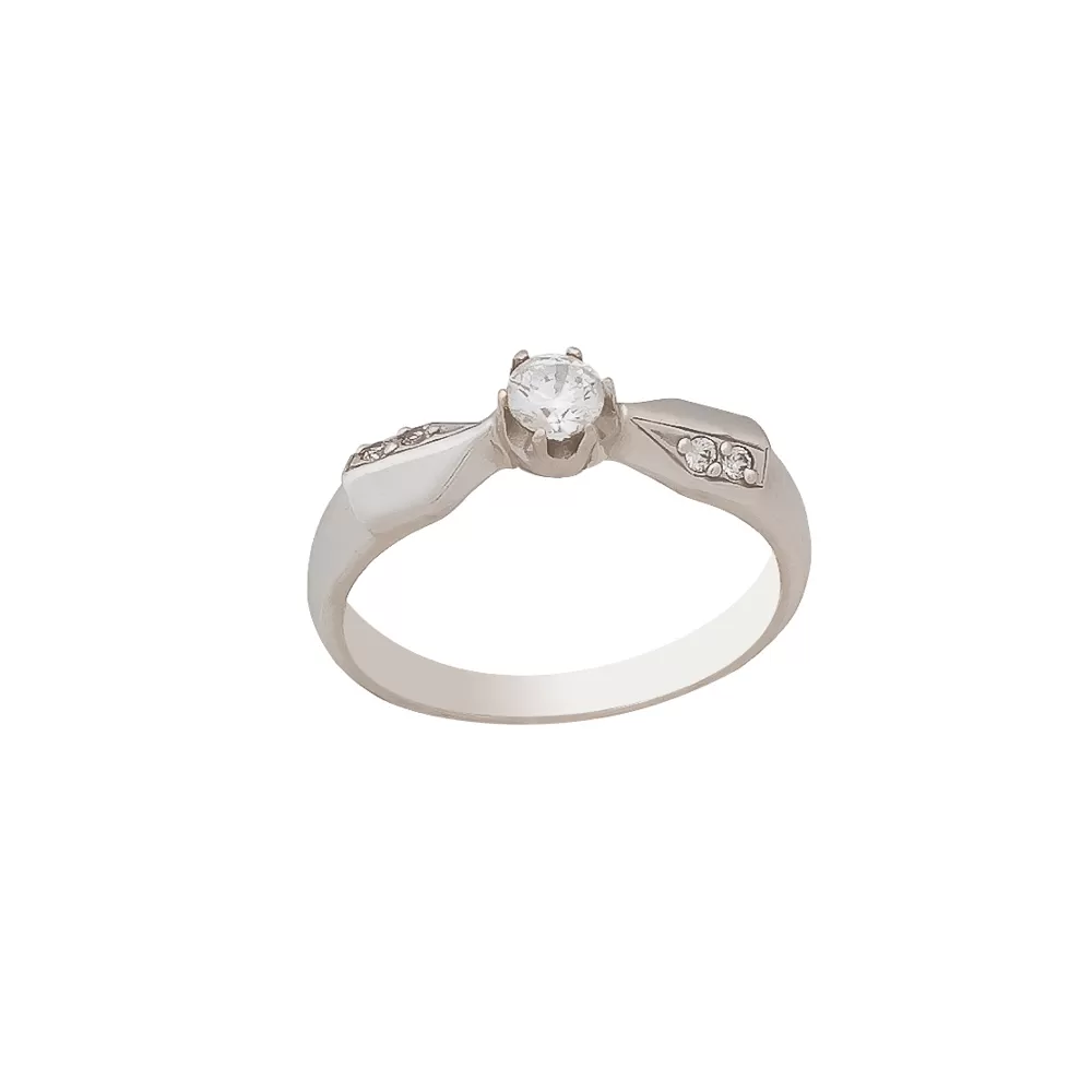 White Gold Engagement Ring MP047