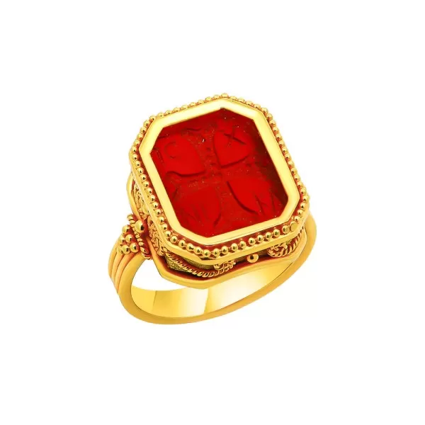 Χρυσό Βυζαντινό Δαχτυλίδι