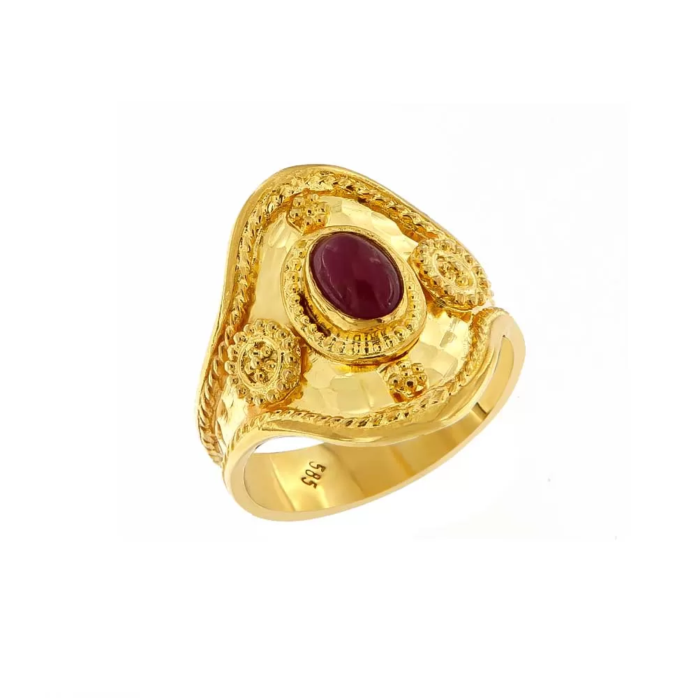 Χρυσό Βυζαντινό Δαχτυλίδι XCV007
