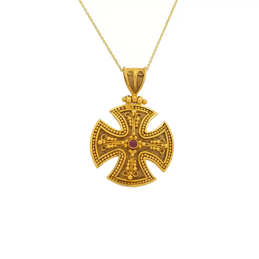 Χρυσός Βυζαντινός Σταυρός